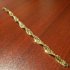 14K Yellow Gold Twisted Bracelet